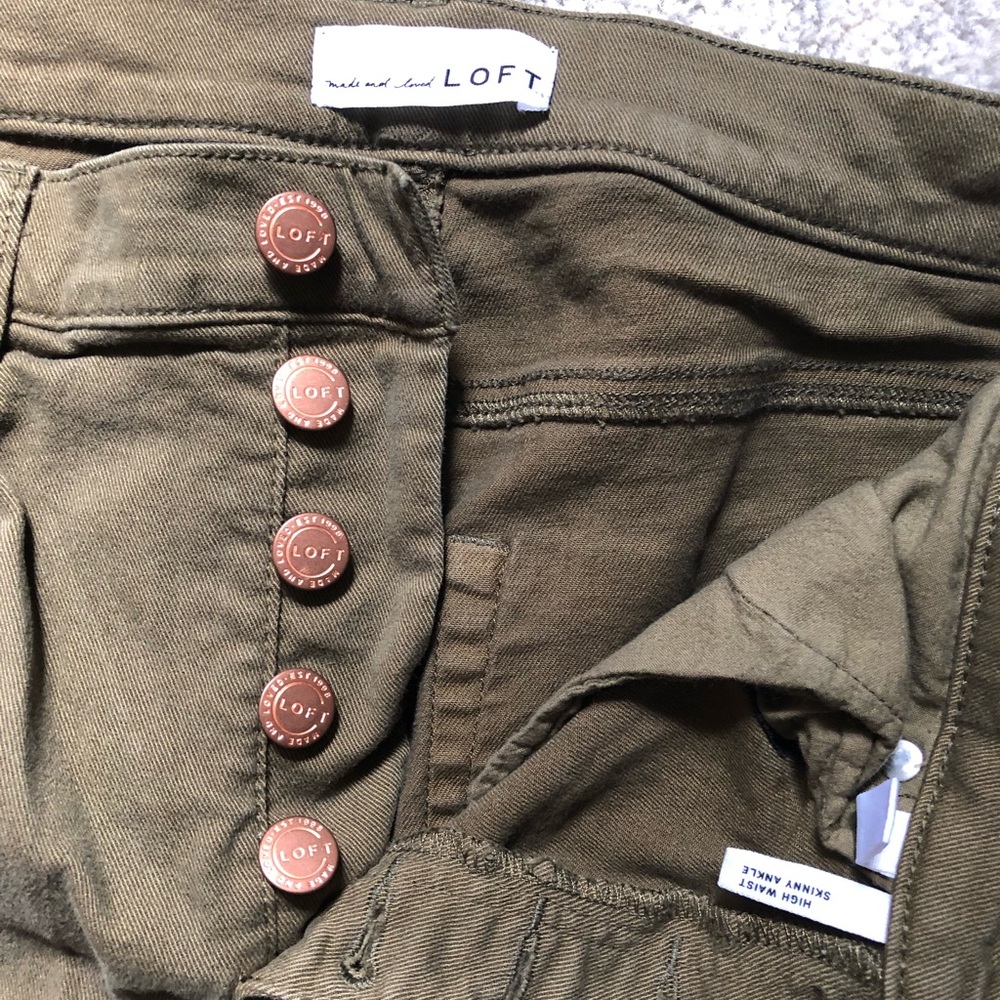 The LOFT high waisted skinny jeans